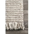 thumbnail image 3 of nuLOOM Eileen Hand Woven Wool Runner Rug, 2' 6" x 6', Beige, 3 of 4