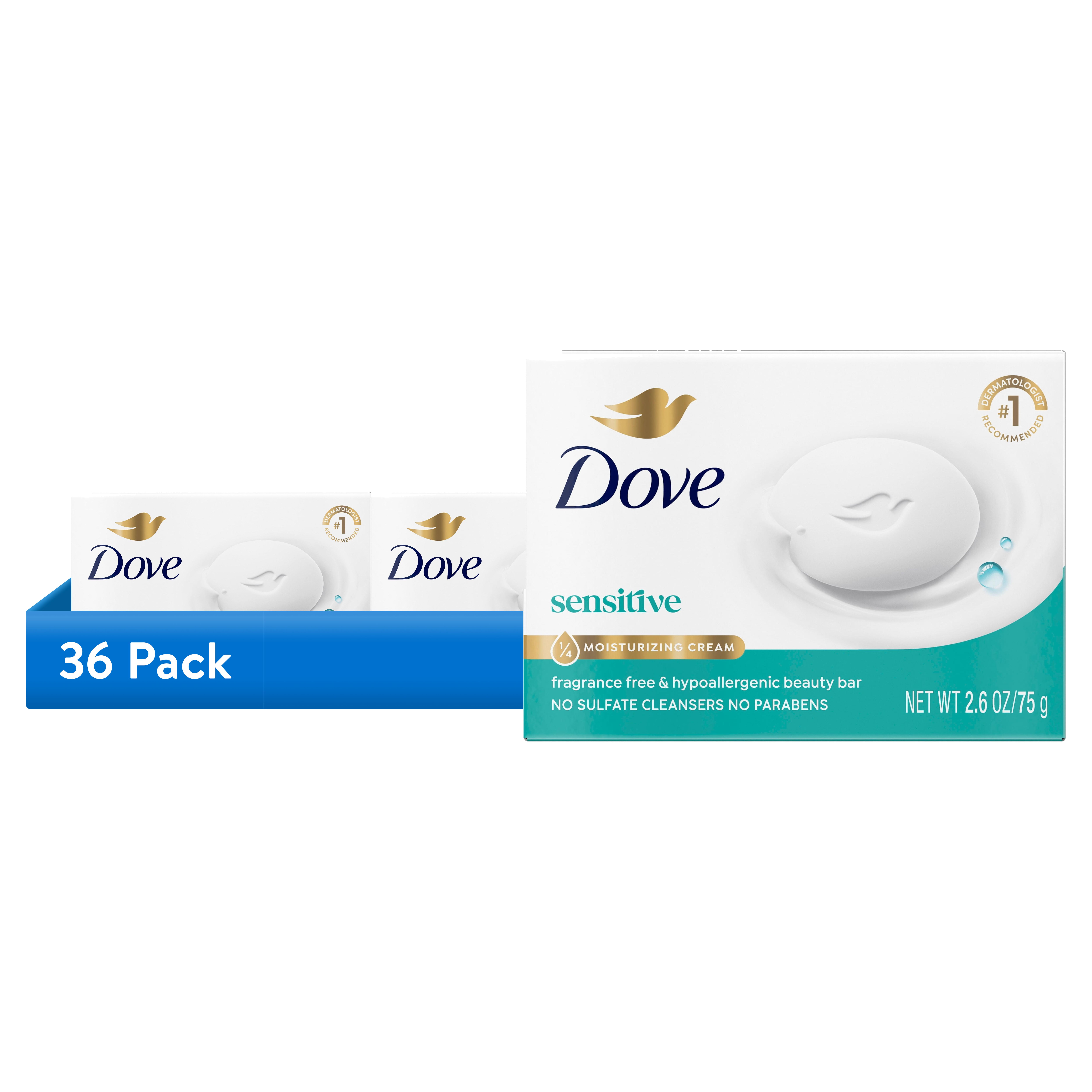 Dove Beauty Bar Sensitive Skin Fragrance Free 36-Pack