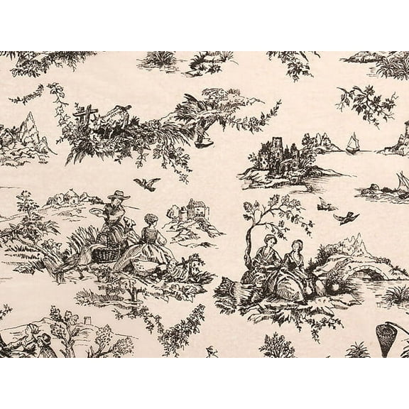 Pack Of 120, Black Toile Classic Printed Tissue Paper 20" X 30" Half Ream Made In USA
