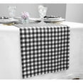 thumbnail image 3 of Linen Gingham Table Runner 120 Inches Long - 100% Pure Linen Black Checkered Table Runner 14 x 120 Inch Ideal for Dining, 3 of 6