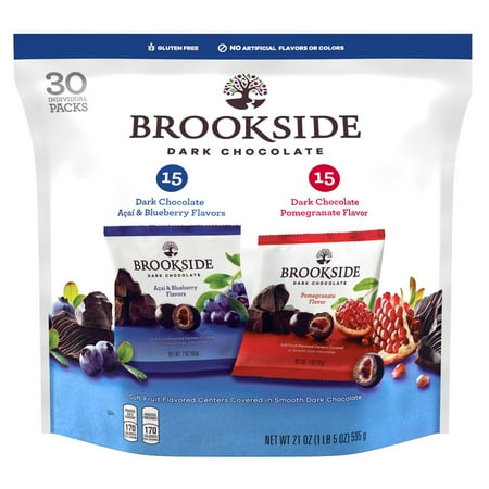 Product of Brookside Dark Chocolate Variety Pack, 30 pk./0.7 oz. [Biz (Best Swedish Chocolate Brands)
