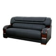 thumbnail image 4 of Star Home Living 3 Pieces Genuine Leather Living Room Set in Black, 4 of 11