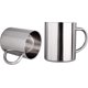 thumbnail image 1 of Tea Cup Stainless Steel Double Cup 400ml (13.5oz) Drinking Tea Coffee Hot Soup, 1 of 5