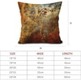 thumbnail image 6 of Brown Rust Metal Pillow Covers 16X16 In Gold Rusty Cinnamon Copper Bronze Metallic Pillow Cases Orange Teal Rustic Throw Pillows Set of 2 Autumn Home Decor For Living Room Couch Bed Sofa Outdoor, 6 of 6