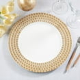 thumbnail image 2 of Fennco Styles Tile Border Decorative Charger Plates 13" Round, Set of 4 - Gold Table Chargers for Dining Table, Wedding, Holiday & Event Décor, 2 of 5