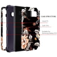 thumbnail image 2 of Casetego for Samsung Galaxy S10 Case,Floral Heavy Shockproof Full Body Protective Cover,Orange Flower/Black, 2 of 8