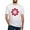 White, variant on CafePress - Peace Flower Affection Fitted T Shirt - Fitted T-Shirt, Vintage Fit Soft Cotton Tee