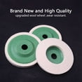 thumbnail image 3 of 30Pcs 100mm 4 Inch Wool Buffing Round Polishing Wheels Pads Polisher Wheels, 3 of 7