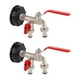 thumbnail image 1 of 2x grifo doble 1000 litros Ibc tanque de agua adaptador de conector grifo reemplazo adaptador de tanque de agua de lluvia Fo, 1 of 5