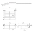 thumbnail image 3 of Gatco 4247 Latitude II 24" Minimalist Towel Rack, Chrome, 3 of 4