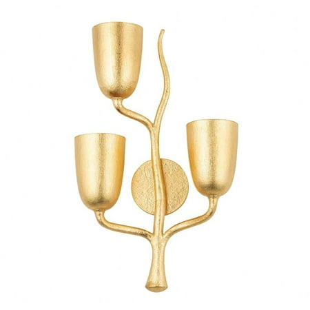 

3 Light Wall Sconce-Gold Leaf Finish Bailey Street Home 116-Bel-4569112