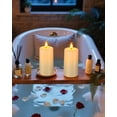 thumbnail image 3 of Yme Rechargeable Flameless Pillar Candles with Remote & Magnetic Charging Base,4PCS Waterproof Battery Operated LED Fake Candles Flickering, 3 of 9