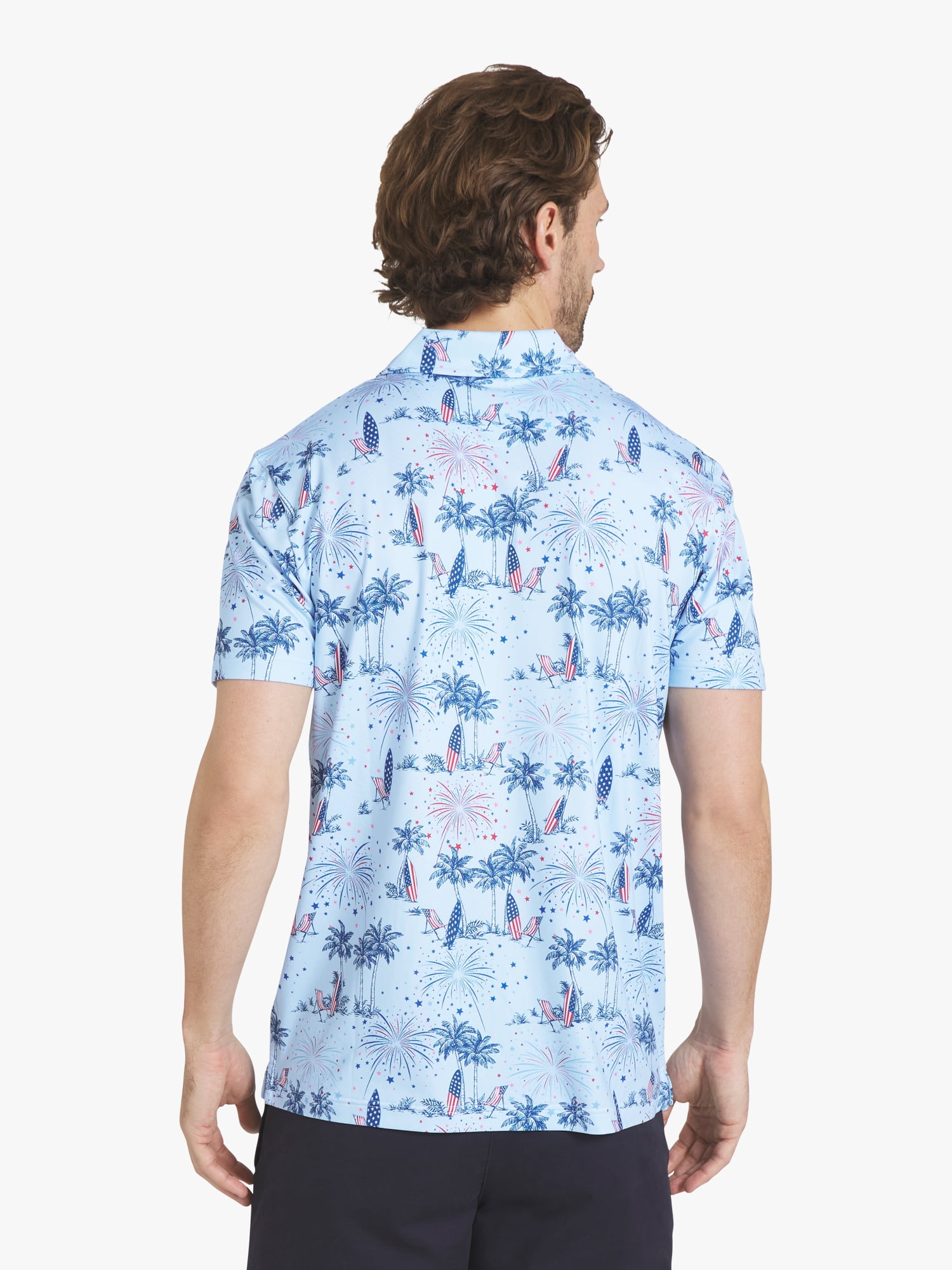 Chaps Men's Printed Performance Polo, Sizes S - 2XL