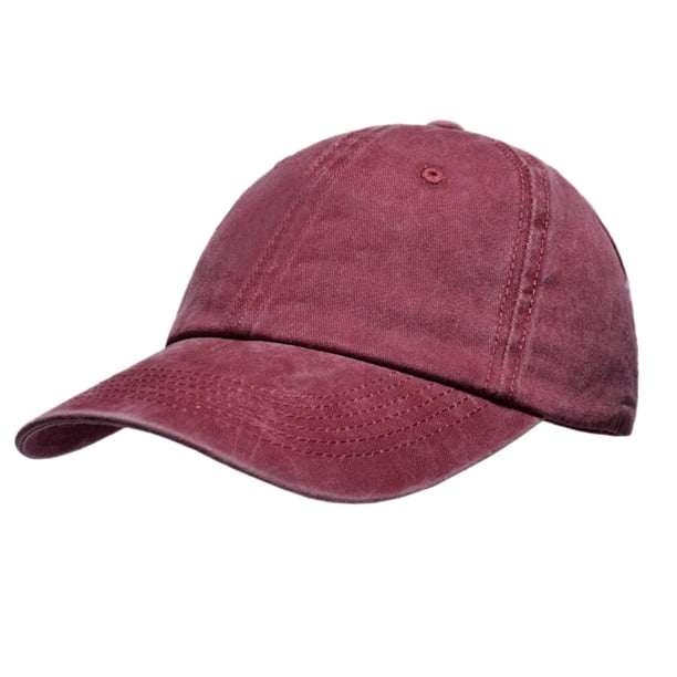 Sombrero de de Espalda para Mujer Gorra de Béisbol Gorras de Moño Desordenado Alto - Borgoña Sunnimix Sombrero de visera de verano