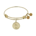 thumbnail image 2 of Angelica Collection Non-antique White Stipple Finish Brass dog Expandable Bangle Female Adult, 2 of 4