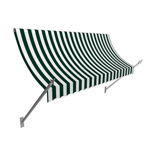 Awntech NO43-US-6FW 6,38 Ft. Nouveau Store Orléans&44; Forêt Vert & Blanc - 56 x 32 Po.