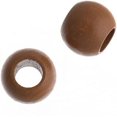 thumbnail image 2 of John Bead Euro Wood Beads - Coffee, Round, Large Hole, 20 mm x 16 mm, Pkg of 9, 2 of 2
