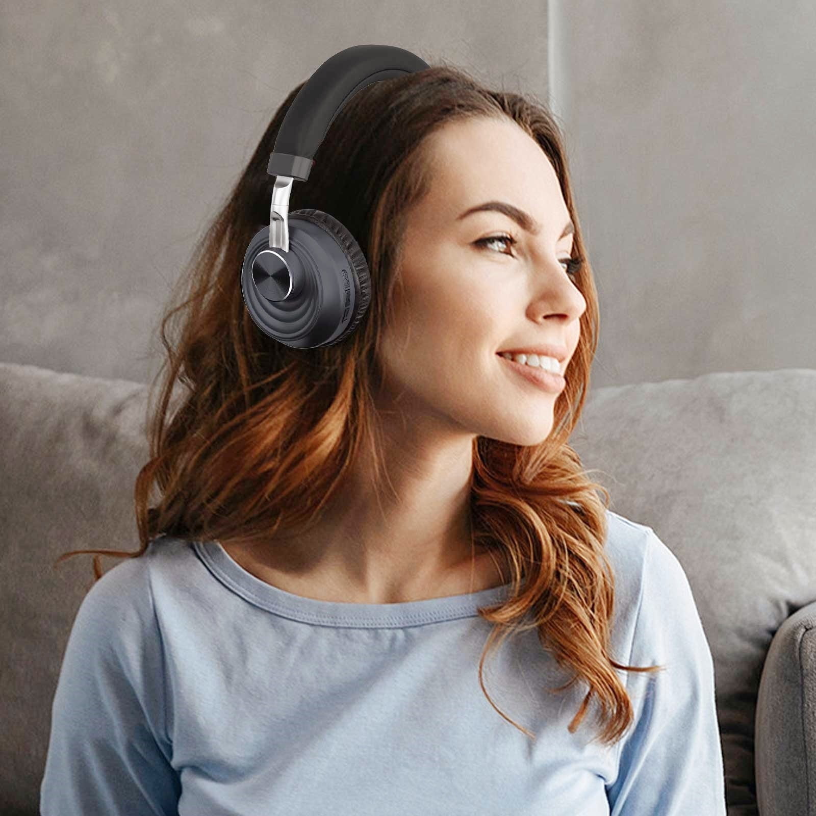 Wireless Headset with Mic for Work, Bluetooth Headset with Microphone (AI Noise Cancelling) & Charging Base, Wireless Headset for Work from Home/Office/Call Center/PC/Computer/Laptop/Teams/Zoom/Skype