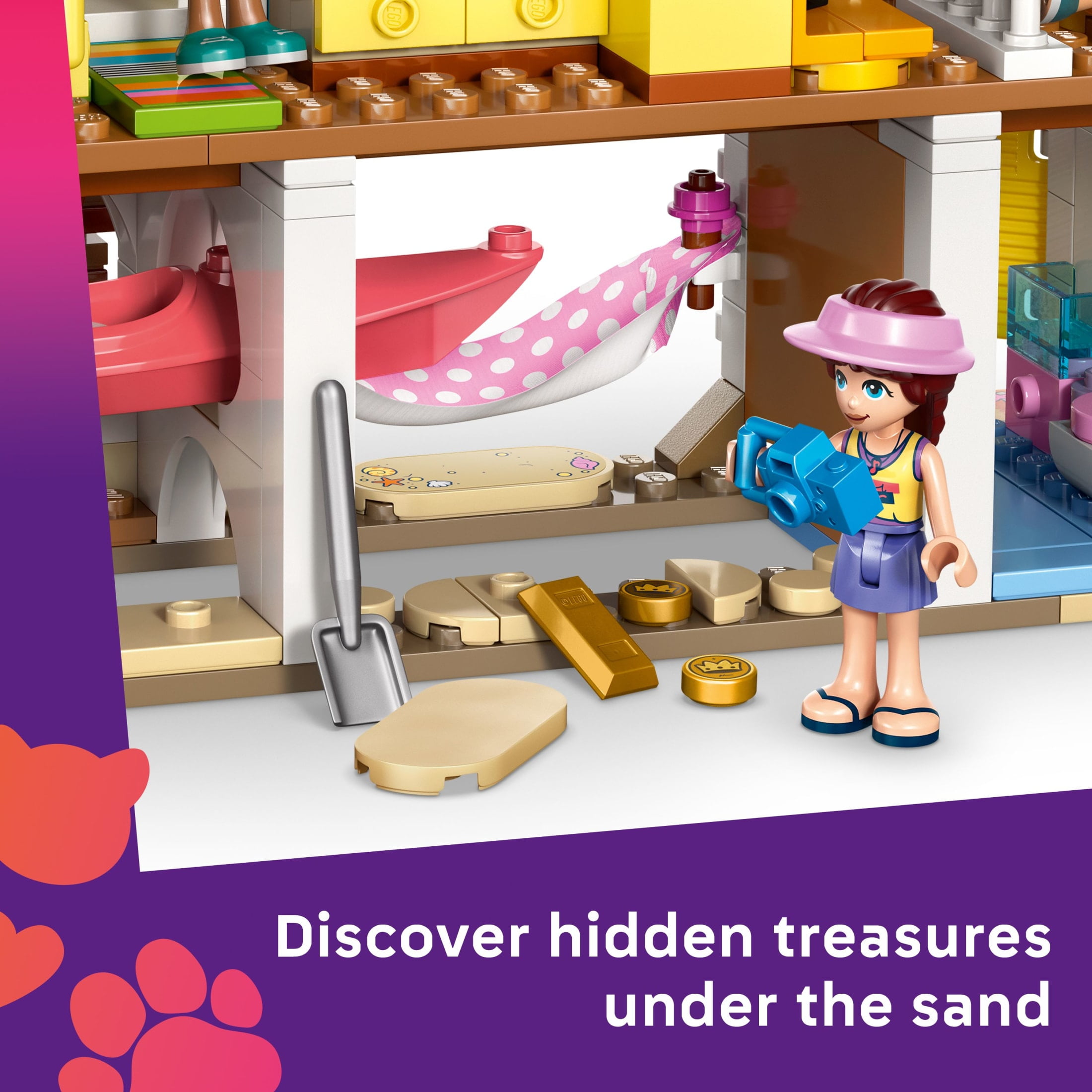 LEGO Friends Beach House with Seals Building Toy for Girls & Boys - Pretend Play Set for Kids, Ages 7+ - W/3 Minidolls, 2 Toy Animals, & Accessories - Gift Idea for Birthdays - 42699