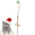 thumbnail image 1 of Chat Baguette Jouet Mignon Chaton Interactif Jouer Jouet Chat Teaser Fil Jouet pour Noël, 1 of 10