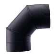 thumbnail image 3 of Adaptador de tubo de ventilación para estufa, codo negro de 90 grados, resistente a altas temperaturas, para accesorios de ventilación de cocina, codo Identificación 20cm, 3 of 8