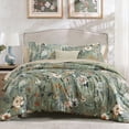 thumbnail image 5 of Catami Floral 7-piece Bed in a Bag King Comforter Set with Sheets,Green Butterfly&floral, 5 of 13