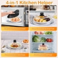 thumbnail image 4 of Glass Microwave Splatter Cover for Food,Microwave Splatter Cover with Silicone Knob,Vent Hole Food Safe,Dishwasher Safe- Cookware & Bakeware Serving Dish, 4 of 7