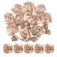 thumbnail image 1 of 20 piezas 2 tamaños rosas de cinta de satén 2.5cm/5cm rosas de cinta de telas artificiales para accesorios de manualidades (caqui), 1 of 5