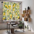 thumbnail image 5 of Yellow Lemons Kitchen Curtains 63 Inch Length, Summer Botanical Checkered Pastoral Tiers Curtains for Living Room Berdoom Bathroom, Light Filtering Drapes Window Treatment 2 Panels 42"Wx63"L, 5 of 8