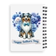 thumbnail image 2 of Australian Shepherd Proud Dad Happy Father's Day Spiral Bound Journal Aussie Dog Lover Gifts 5x7in Spiral Notebook - 02008, 2 of 5