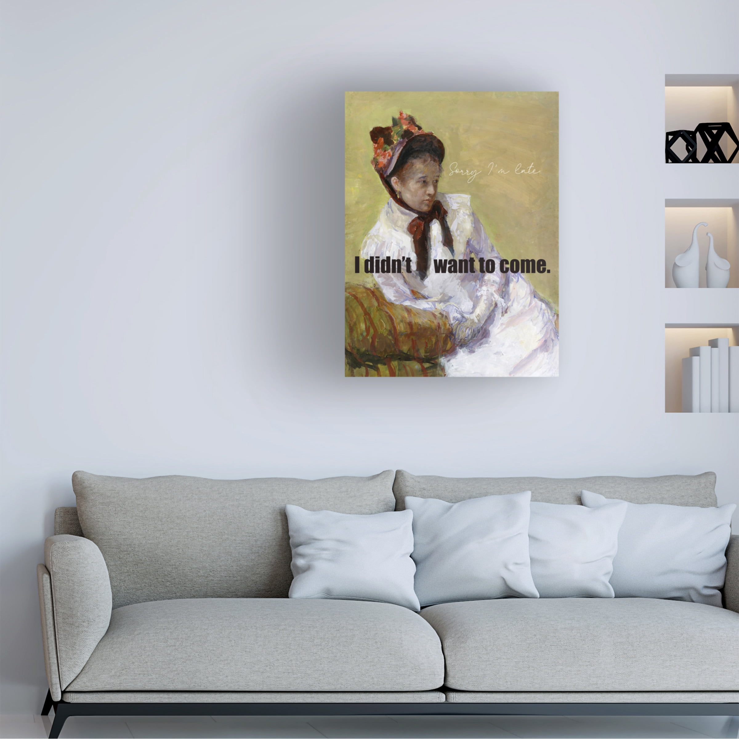 Jennifer Paxton Parker 'Masterful Snark Sorry Im Late' Canvas Art