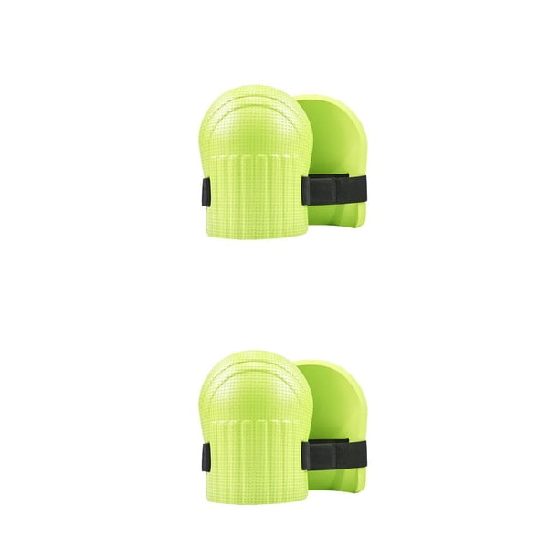 Monstrate 1 par de almohadillas de protección para las rodillas, suelo de trabajo, limpieza, suelo, correa ajustable con aislamiento térmico, Verde 2piezas