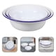 thumbnail image 2 of 3PCS Retro Style Enameled Bowls Thicken Soup Bowls Vintage Style Bowls Enamelware, 2 of 3