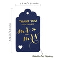 thumbnail image 5 of Inkdotpot Gold Foil Paper Hang Tags ThankYou From The New Wedding Favor Tags 100 Pack, 5 of 6