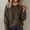 *Coffee, variant on Womens Long Sleeve Hooded Knit Sweater,Casual Fashion Fall Drawstring Thick Sweater Orange,Womens Plus XXL