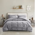thumbnail image 2 of Maple Stone Queen Comforter Set Piece Grey Luxury Embroidery Bed in a Bag, Shabby Chic Ultra Soft AllSeason Bedding Set with Comforter, Sheets, Pillowcases & Shams, 2 of 7