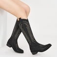 thumbnail image 5 of Ecetana Women's Cowboy Boots Embroidered Western Cowgirl Boots Chunky Heels, 5 of 6