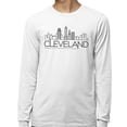 thumbnail image 2 of Skyline Cleveland Ohio Long Sleeve Shirt Unisex Large White, 2 of 5