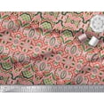 thumbnail image 2 of Soimoi Velvet Fabric Moroccan Damask Decorative Fabric Prints by Yard 58 Inch Wide, 2 of 2