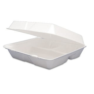 HeloGreen Eco Friendly 125 Count 7x5 1 Compartment To Go Food Containers  - Heavy-Duty Quality, To Go Containers Disposable, Cornstarch, Microwave