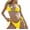 Yellow Womens Bikini Sets Clearance, variant on OSFVNOXV Cute Bikinis for Women Sexy Summer Swimsuits 2025 Triangle Bra Tie Waist Solid Color String Thongs Bathing Suits