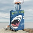 thumbnail image 3 of Lsque Great White Shark Printed Luggage Cover, Travel Luggage Protector,Scratch and Dirt Resistant, Fits 18-32 Inch Luggage - Large, 3 of 9