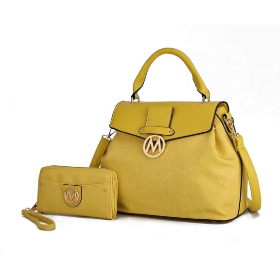 MKF Collection Aurora Satchel Handbag & Wallet by Mia k.