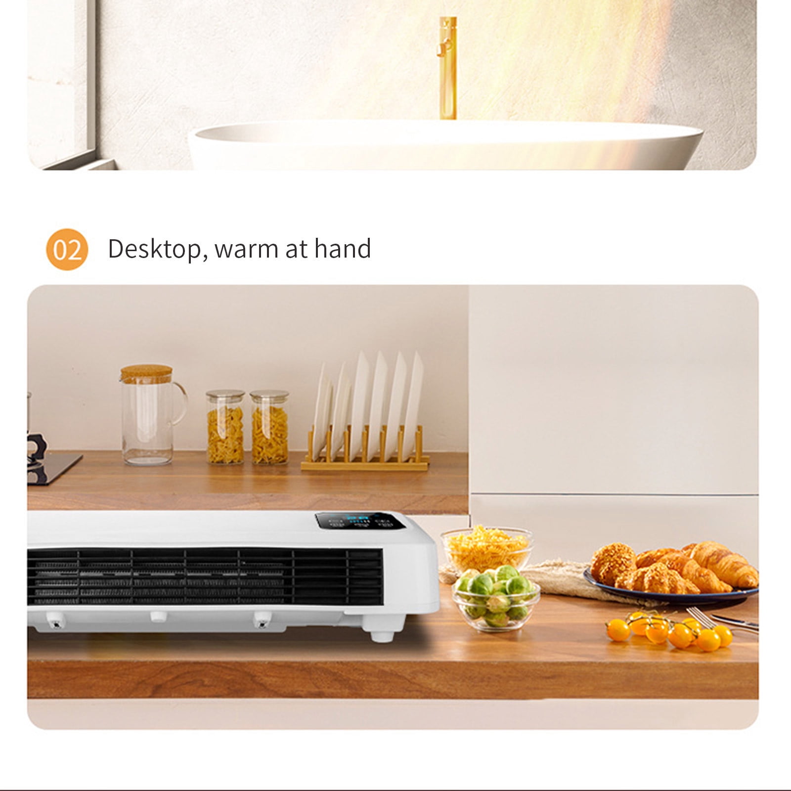 Wdhugt Wall Ac Split Max Aire Acondicionado Portatil 2 In 1 Portable Smart Air Fan Heater And Fan Combo With Digital Display Remote Split Air Conditioner for Home Office Bedroom Rated Power 2000W