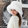 thumbnail image 5 of Faux Fur Ladies Winter Bucket Hat Warm Protection From Cold Fisherman Cap Fashionable Winter Hat for Women Winter Cap-E, 5 of 5