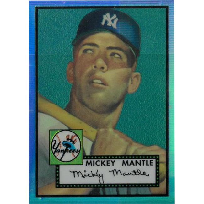 CTBL-024889 Mickey Mantle New York Yankees 1996 Topps Reprint Refractor  No.311 No.2 of 19 1952 Rookie Card