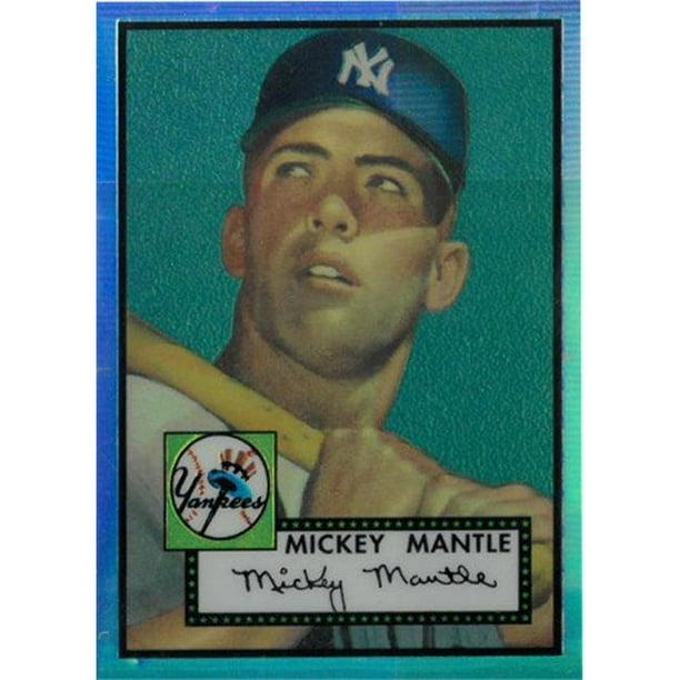 Ctbl 024889 Mickey Mantle New York Yankees 1996 Topps Reprint Refractor No 311 No 2 Of 19 1952 Rookie Card Walmart Com Walmart Com