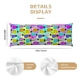 thumbnail image 3 of Lsque Graffiti Pineapples Body Pillow Case Cover,Ultra-Soft Microfiber Bed Pillow Cases 20x54 inches,Elegant Bedding,Breathable Durable Pillow Cover with Envelope Closure, 3 of 8