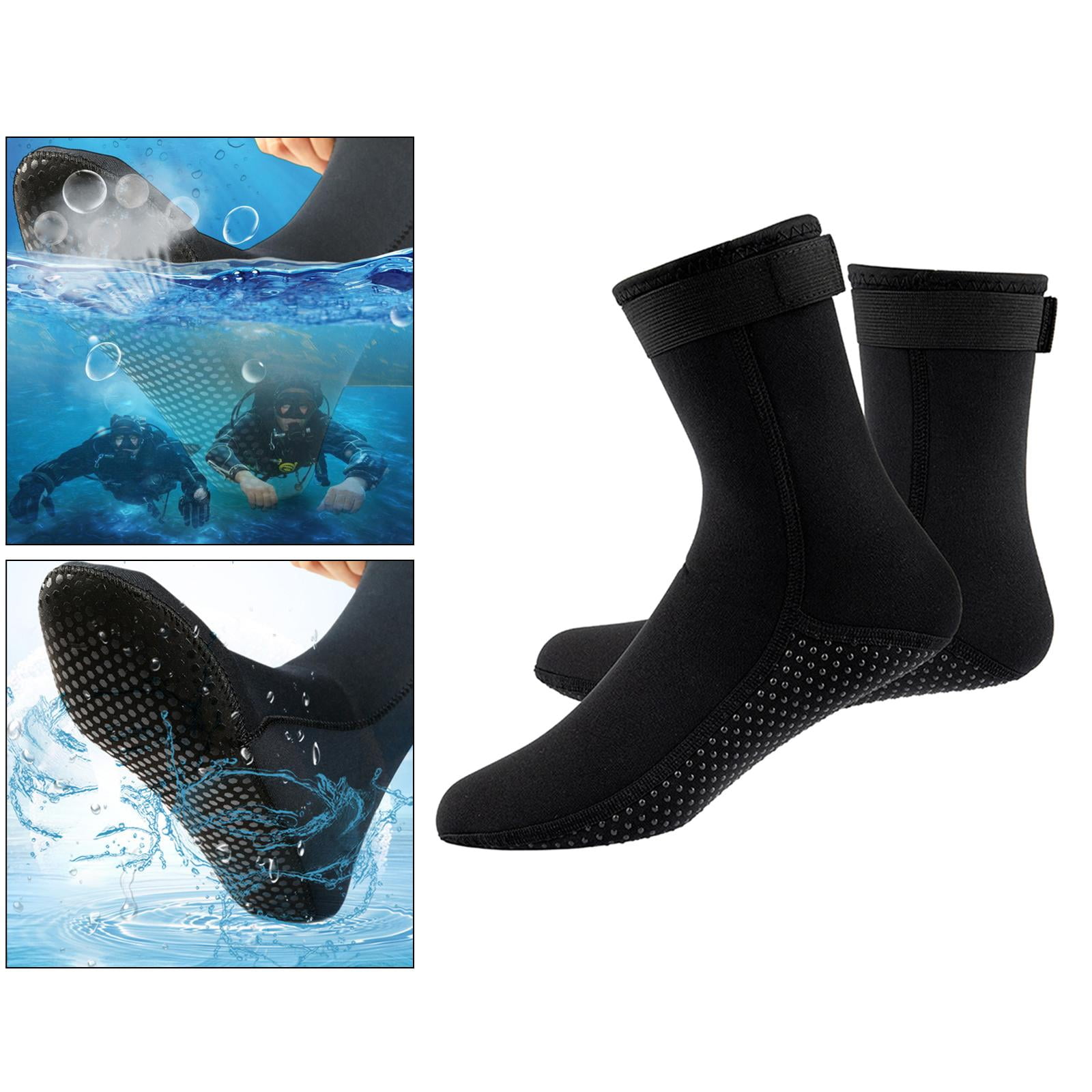 Unisex 3mm Neoprene Diving Wet Suit Boots Beach Swim Hiking
