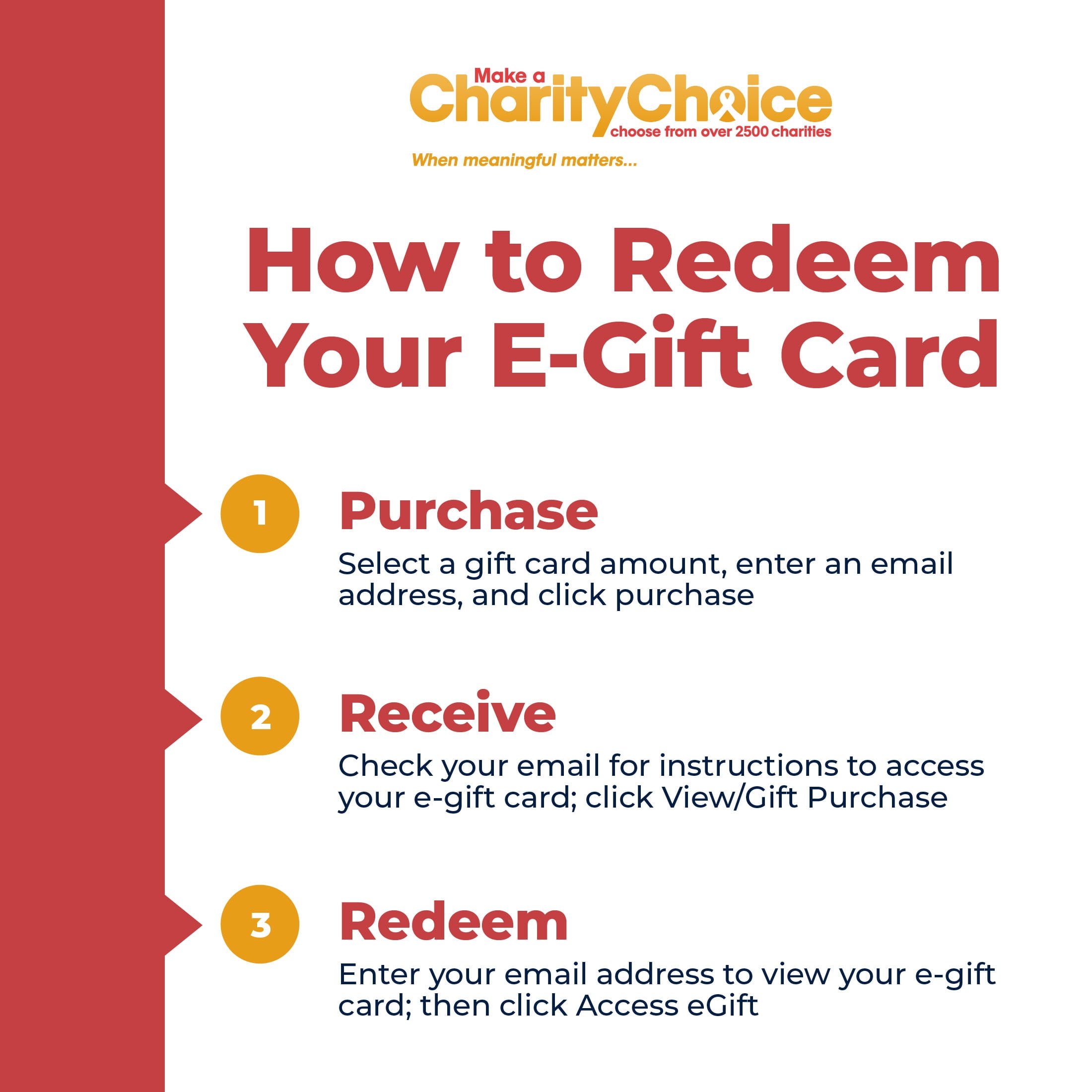 Charity Choice $100 eGift Card [Email Delivery]